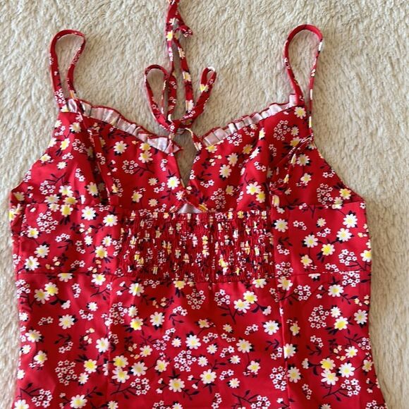 SHEIN red floral sundress size XS - Picture 6 of 16